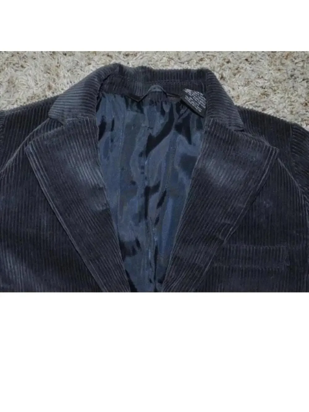 George Corduroy Blazer Boys 4/5 Blue Single Breasted Suit Jacket Lined 3 Pocket